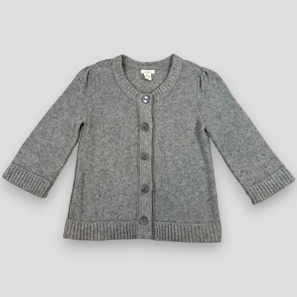 Sundance Women's Cardigan Sweater Gray Buttons Cotton Merino Wool Size Medium - Picture 1 of 6